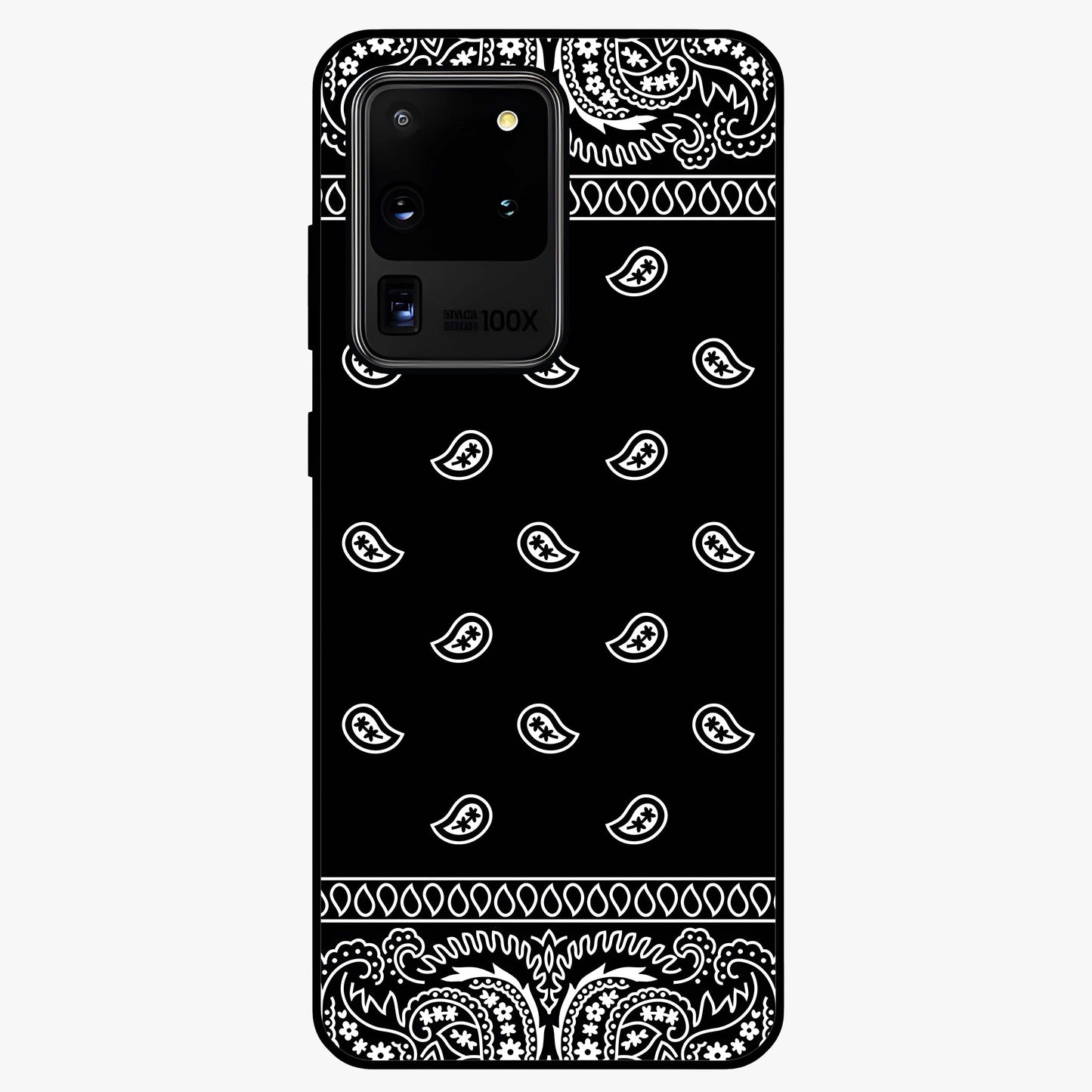 Retro Rebel Threads Glass Case showing flat back view with vintage street style artwork and glossy glass finish.