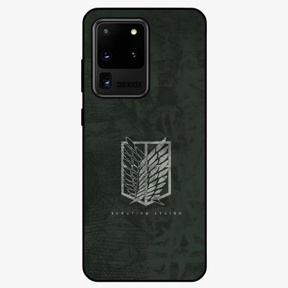 Wings Of Freedom Glass Case showing flat back view with symbolic wings artwork and glossy glass finish.