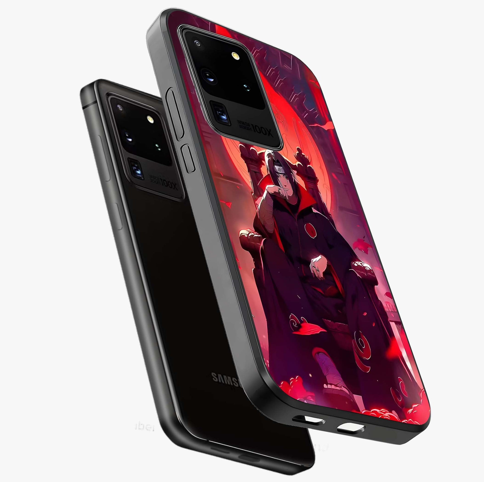 Blood Moon Sovereign Glass Case displayed in angled mockup highlighting dark celestial moon design and dramatic theme.