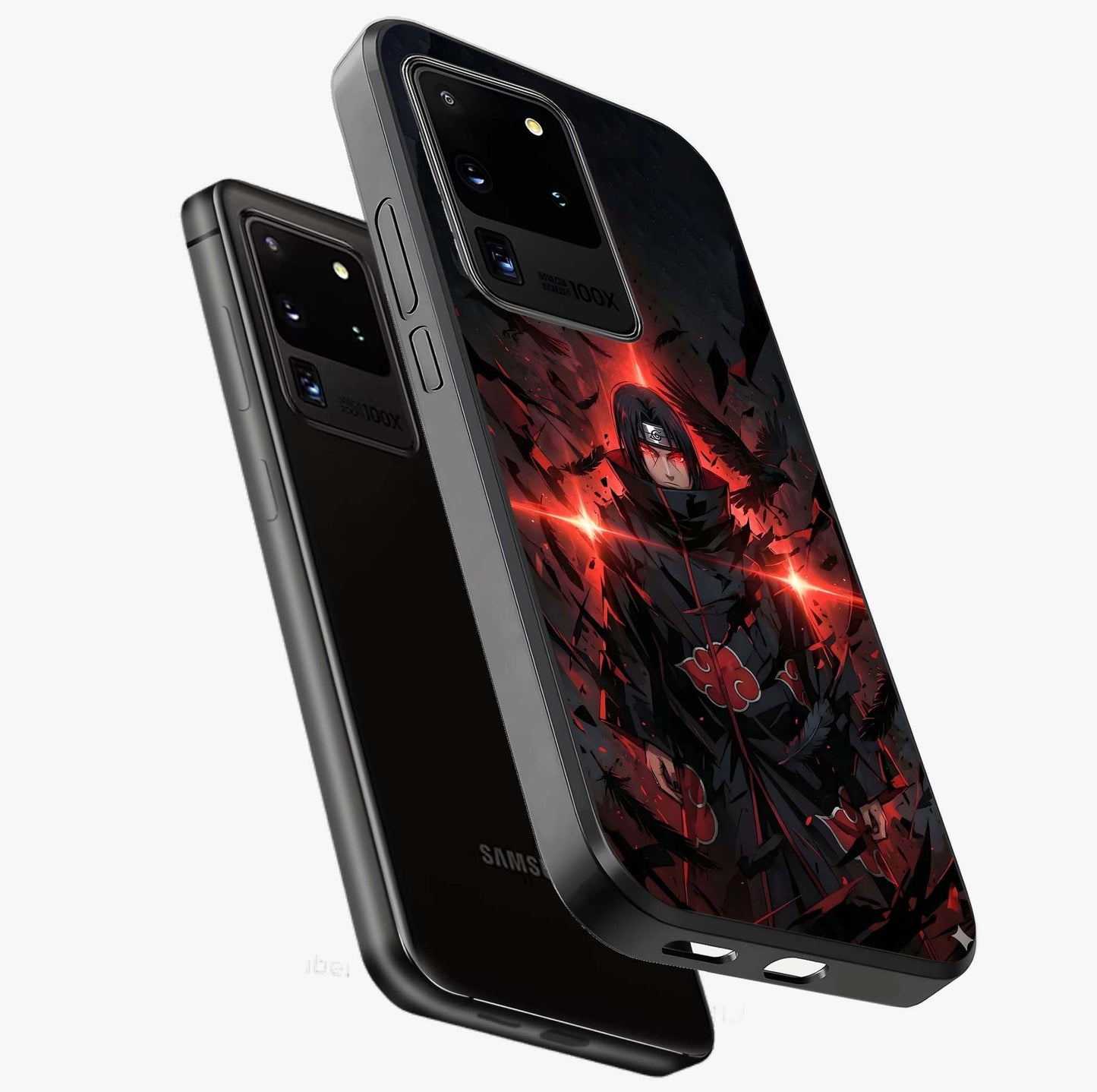 Focus Mode On Glass Case displayed in angled mockup highlighting clean minimal text artwork with modern aesthetic style.