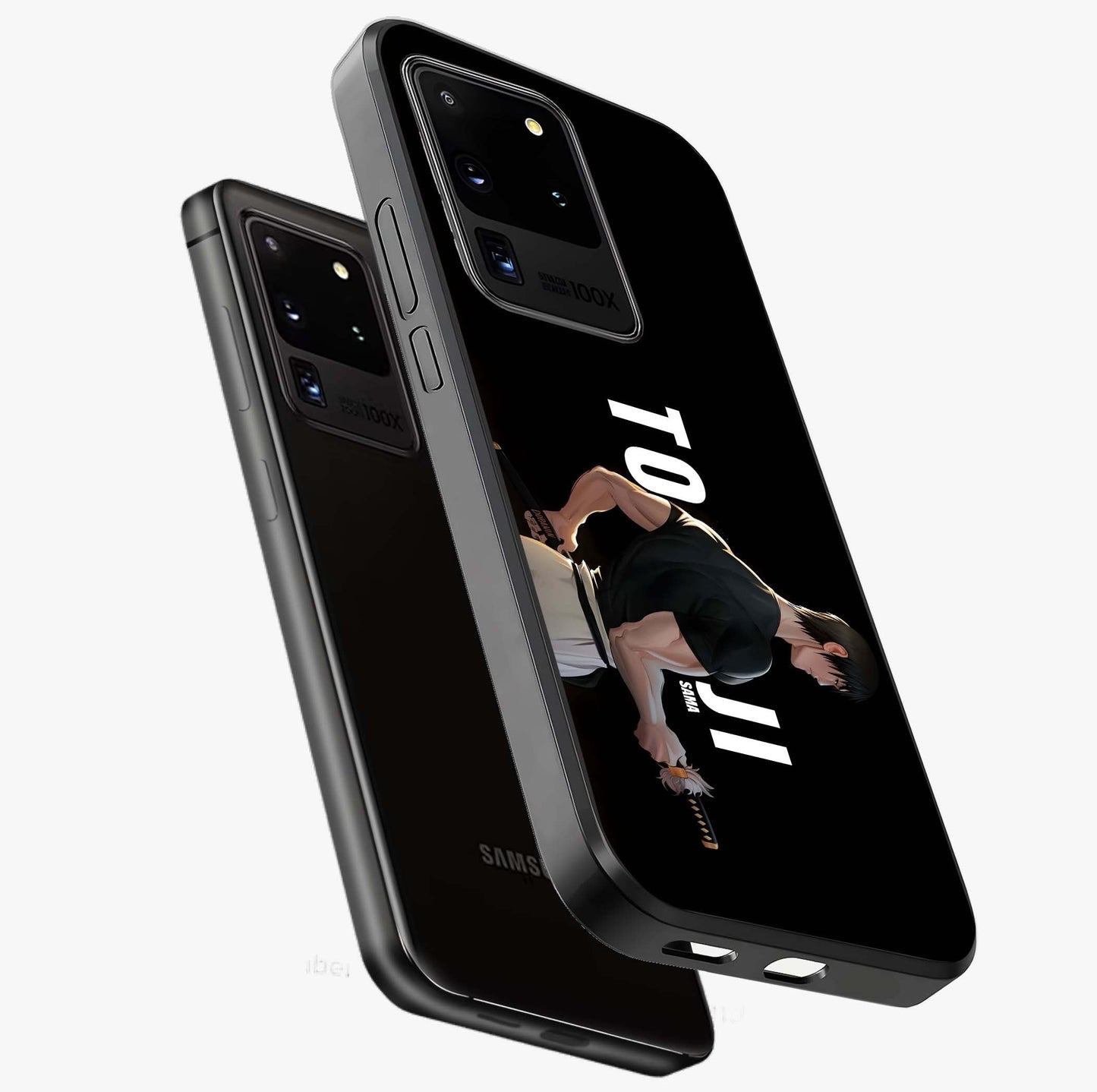 Midnight Blade Resolve Glass Case displayed in angled mockup highlighting powerful blade illustration with dramatic dark aesthetic.