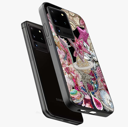 Starlit Jewel Dream Glass Case displayed in angled mockup highlighting glowing celestial jewel design with dreamy aesthetic.