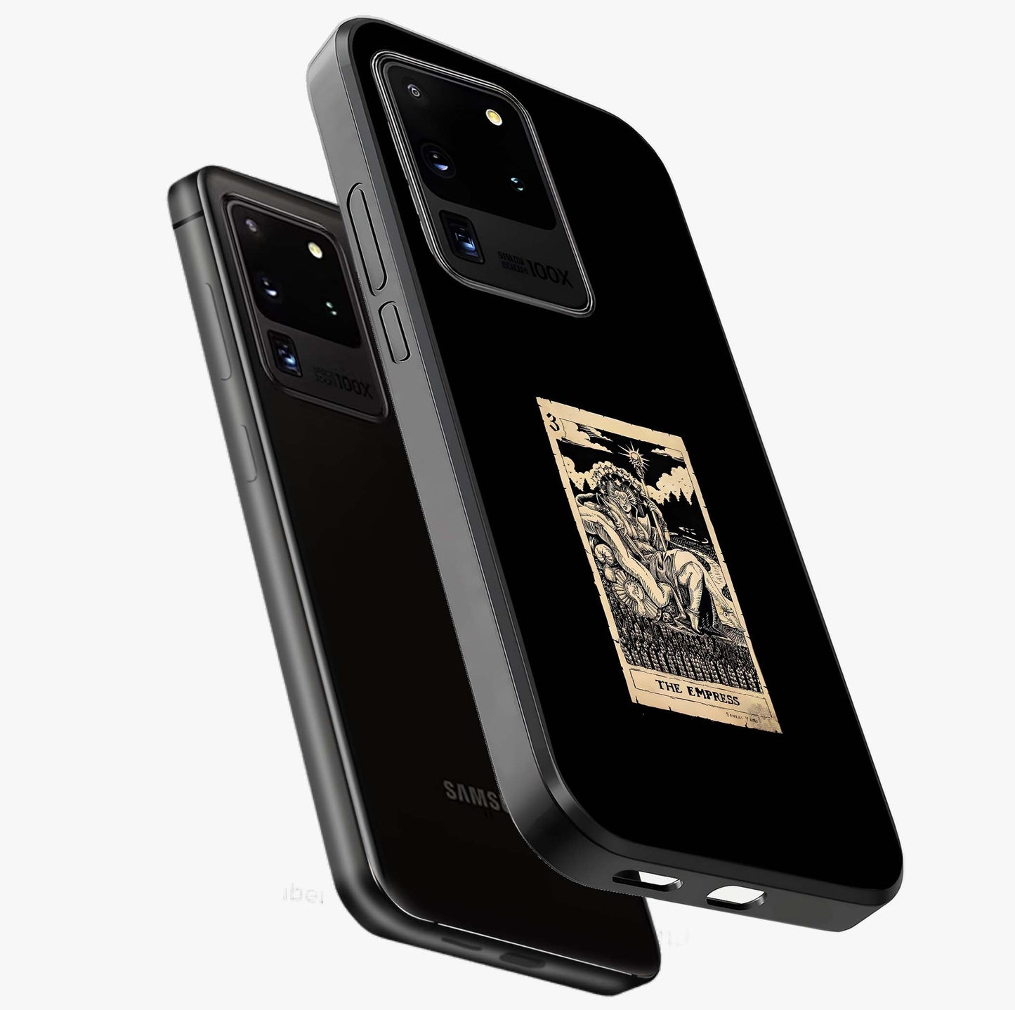The Empress Glass Case displayed in angled mockup highlighting elegant royal design with majestic aesthetic style.