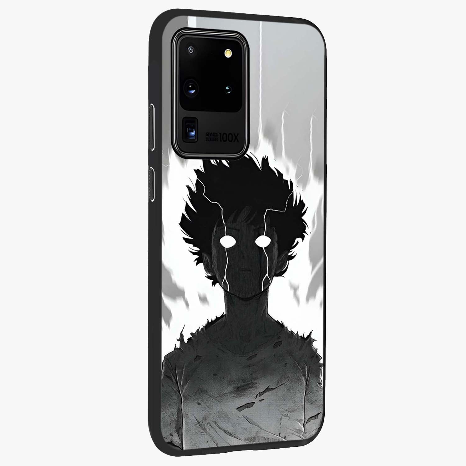 Awakened Inner Rage Glass Case upright view showcasing dramatic artwork with strong expressive aesthetic.