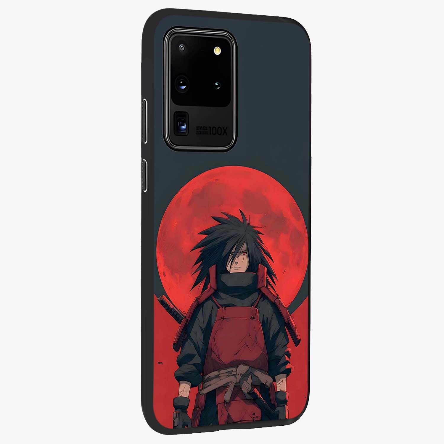 Crimson Moon Warlord Glass Case upright view showcasing powerful warlord artwork with dark celestial theme.