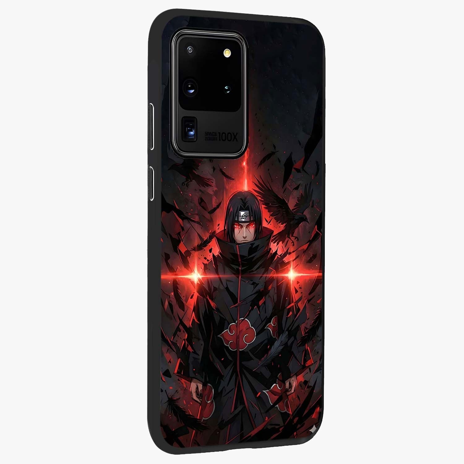 Focus Mode On Glass Case upright view showcasing strong typography statement with sleek motivational theme.