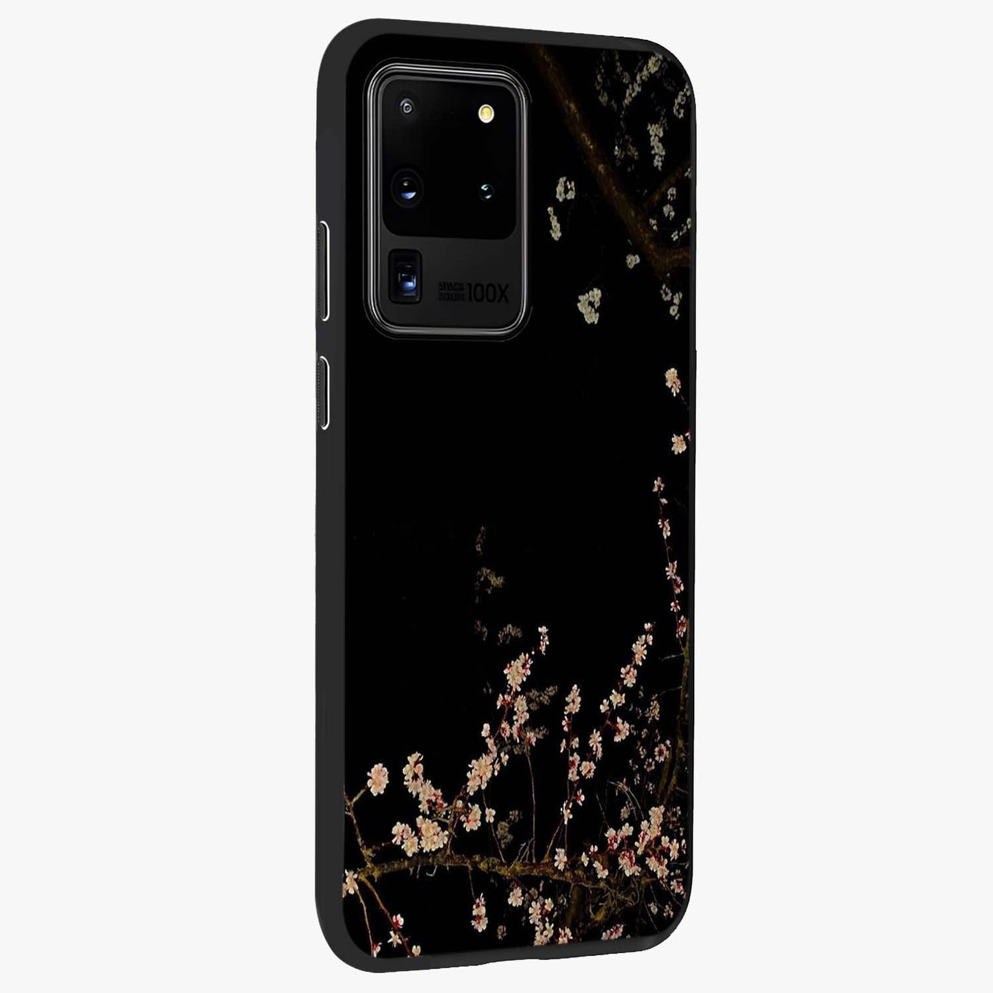 Petal Moon Light With Custom Name Glass Case upright view showcasing elegant floral moon artwork with personalized aesthetic.