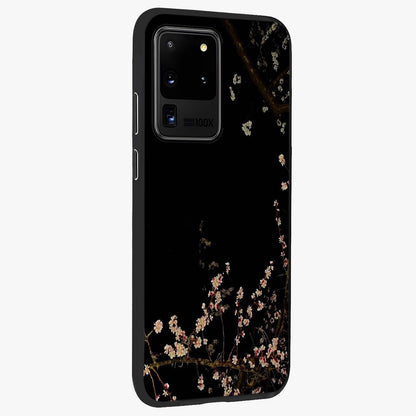 Petal Moon Light With Custom Name Glass Case upright view showcasing elegant floral moon artwork with personalized aesthetic.