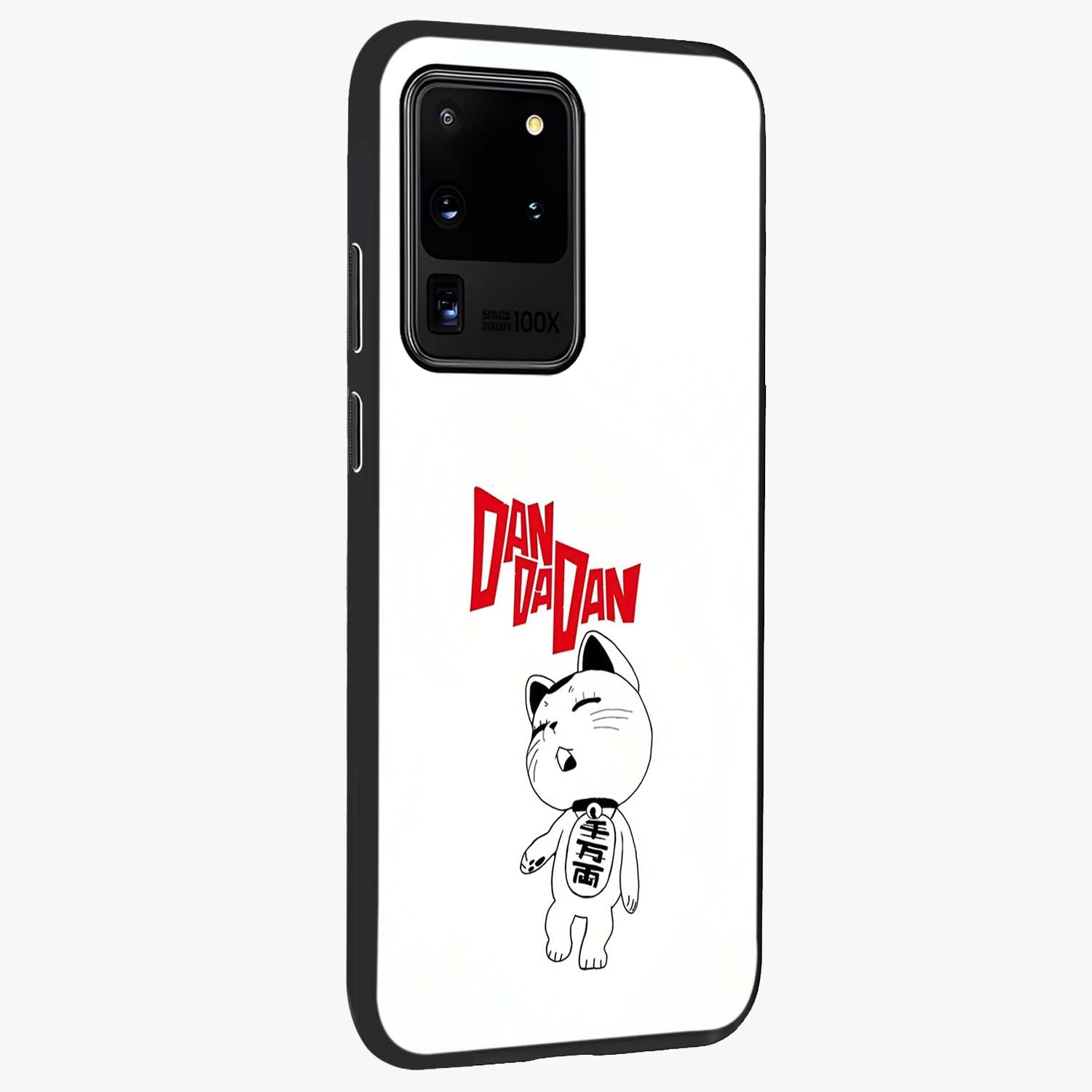 Playful Spirit Charm Glass Case upright view showcasing vibrant charm artwork with fun artistic theme.