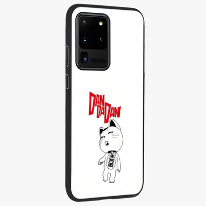 Playful Spirit Charm Glass Case upright view showcasing vibrant charm artwork with fun artistic theme.