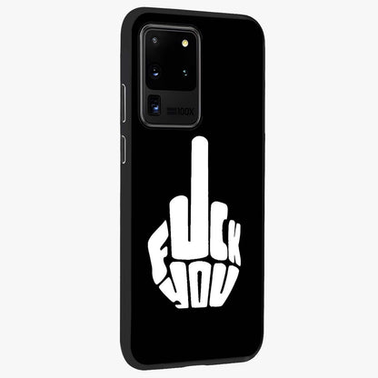 Rebel Mode On Glass Case upright view showcasing striking statement artwork with bold rebellious theme.