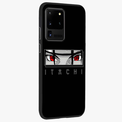 Scarlet Gaze Dominance Glass Case upright view showcasing powerful dramatic artwork with dominant artistic theme.