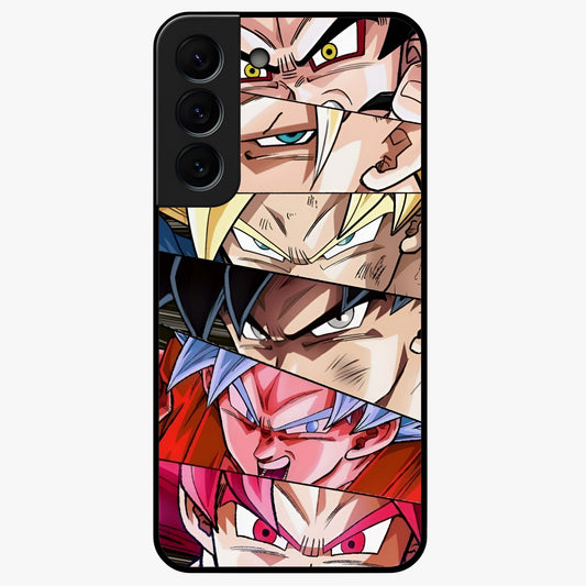 Anime Character Glass Case showing flat back view with vibrant anime artwork and glossy glass finish.
