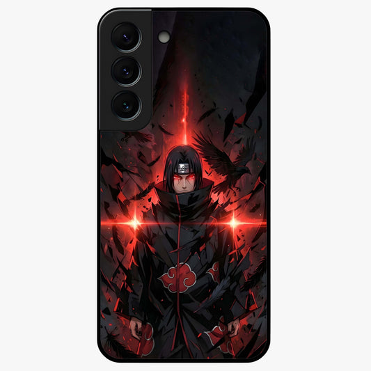 Focus Mode On Glass Case showing flat back view with bold motivational typography design and glossy glass finish.