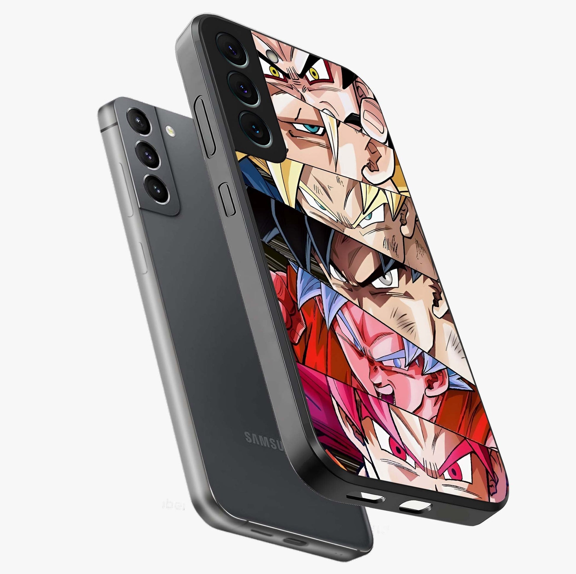Anime Character Glass Case displayed in angled mockup highlighting colorful anime character illustration.