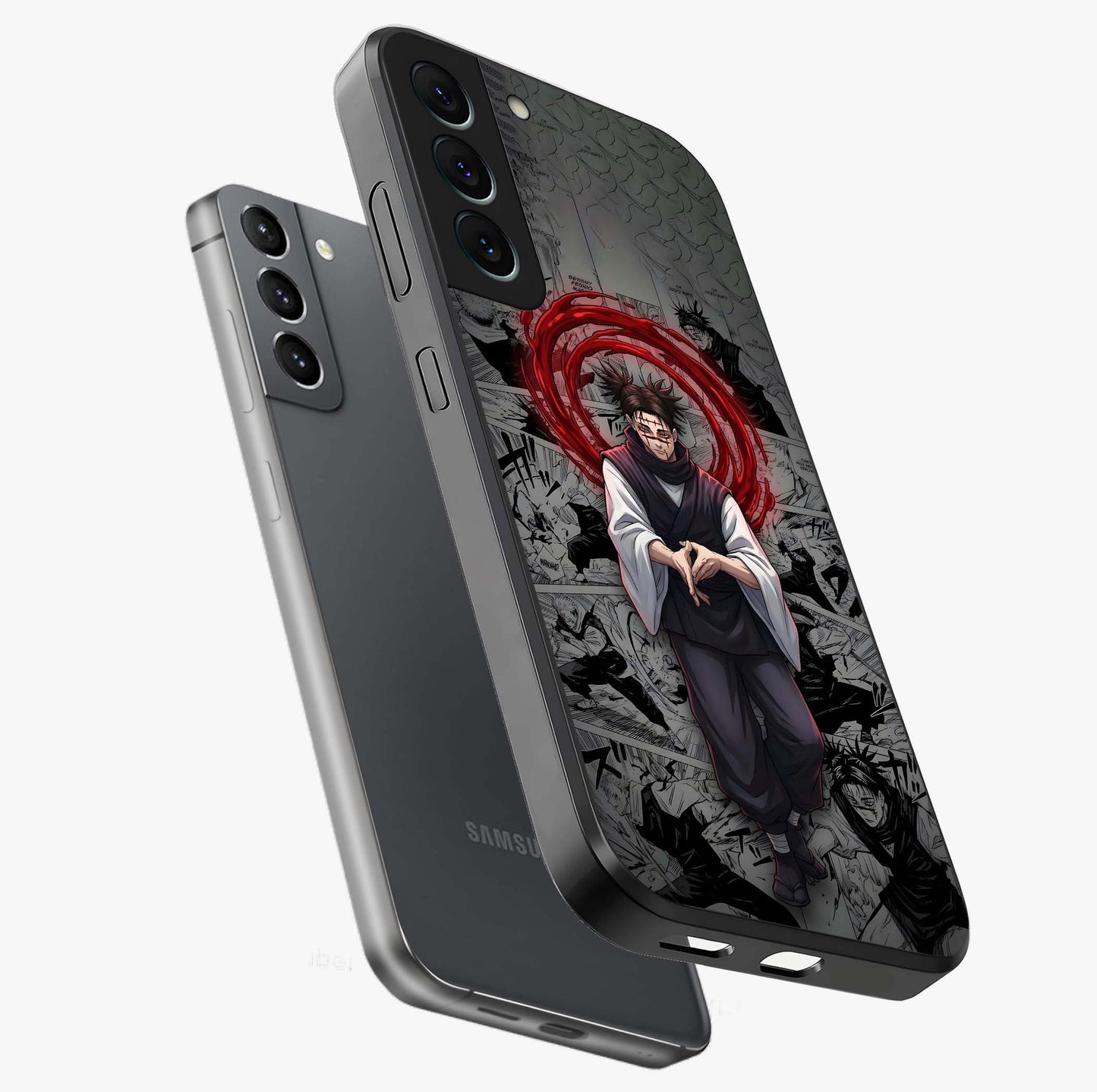 Cursed Ritual Ascension Glass Case displayed in angled mockup highlighting mystical ritual illustration with supernatural aesthetic.