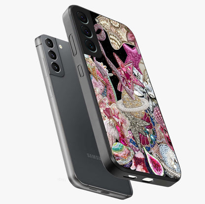 Starlit Jewel Dream Glass Case displayed in angled mockup highlighting glowing celestial jewel design with dreamy aesthetic.