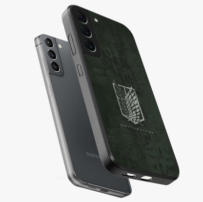 Wings Of Freedom Glass Case displayed in angled mockup highlighting graceful wing design with inspirational aesthetic.