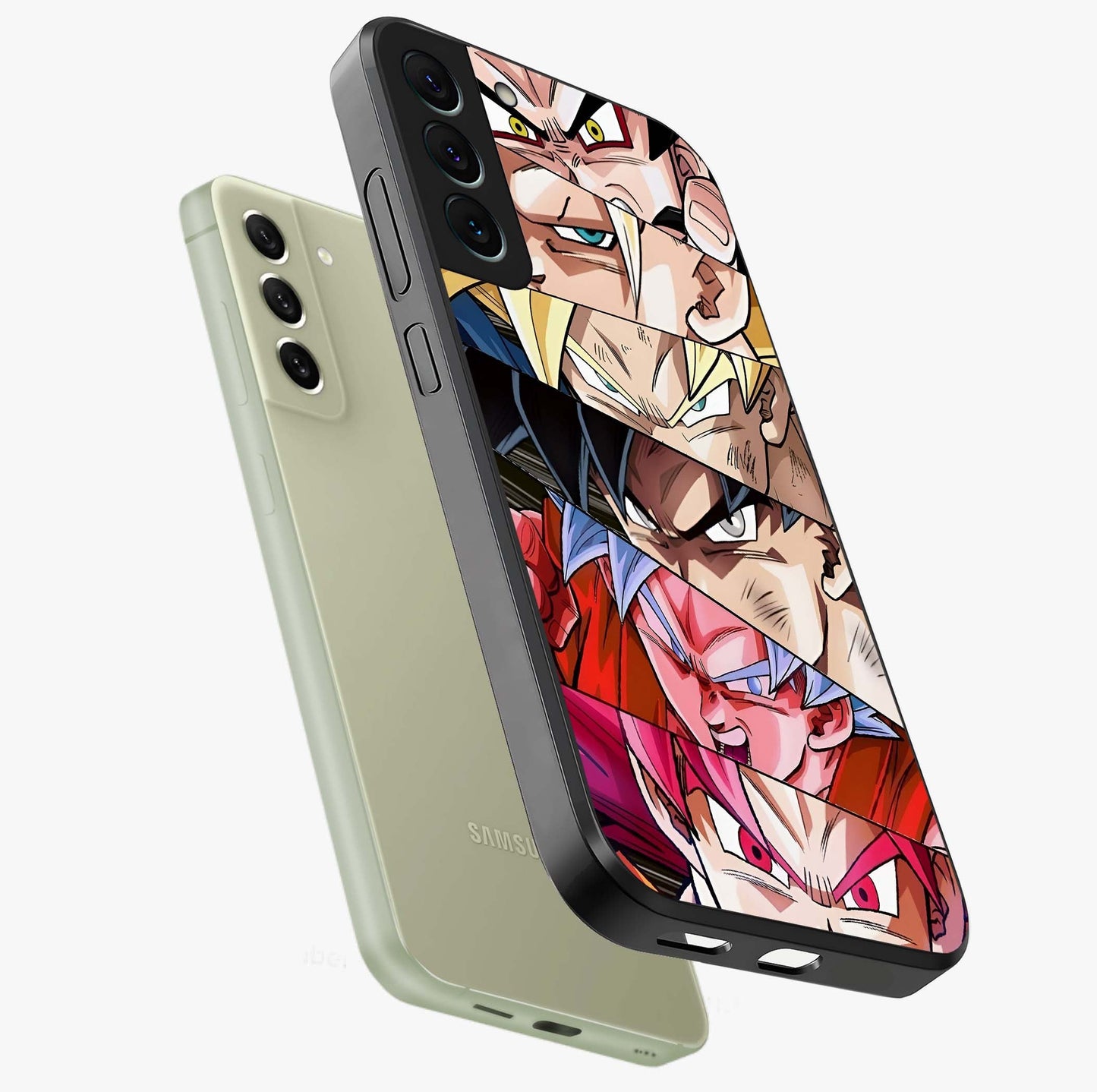 Anime Character Glass Case displayed in angled mockup highlighting colorful anime character illustration.
