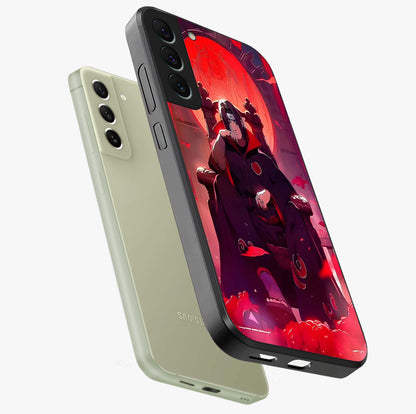 Blood Moon Sovereign Glass Case displayed in angled mockup highlighting dark celestial moon design and dramatic theme.