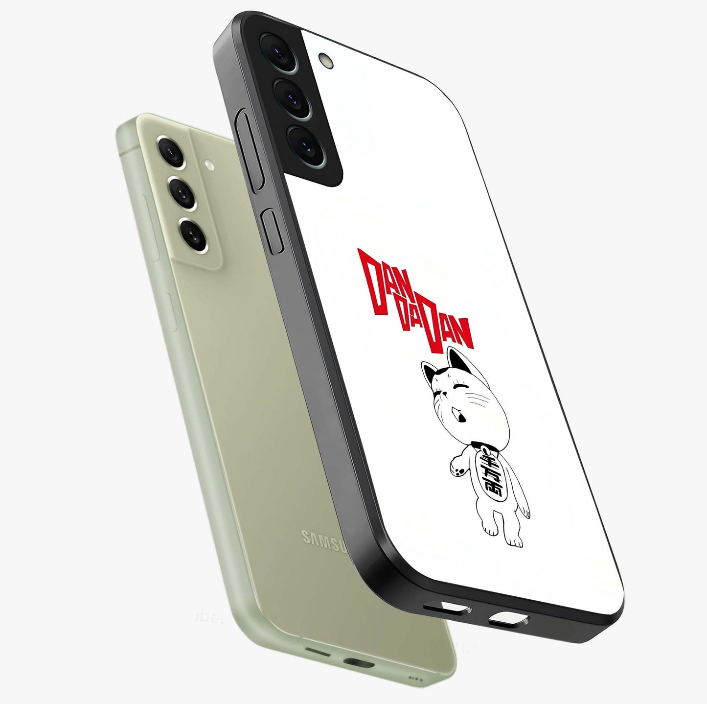 Playful Spirit Charm Glass Case displayed in angled mockup highlighting lively decorative design with playful aesthetic style.