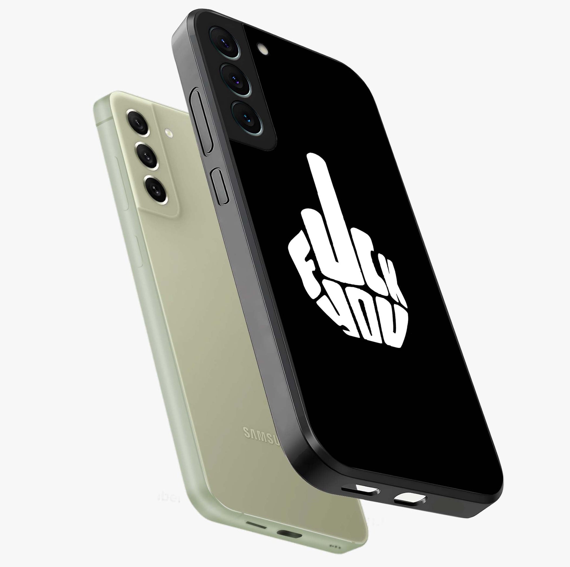 Rebel Mode On Glass Case displayed in angled mockup highlighting edgy text design with modern street aesthetic.