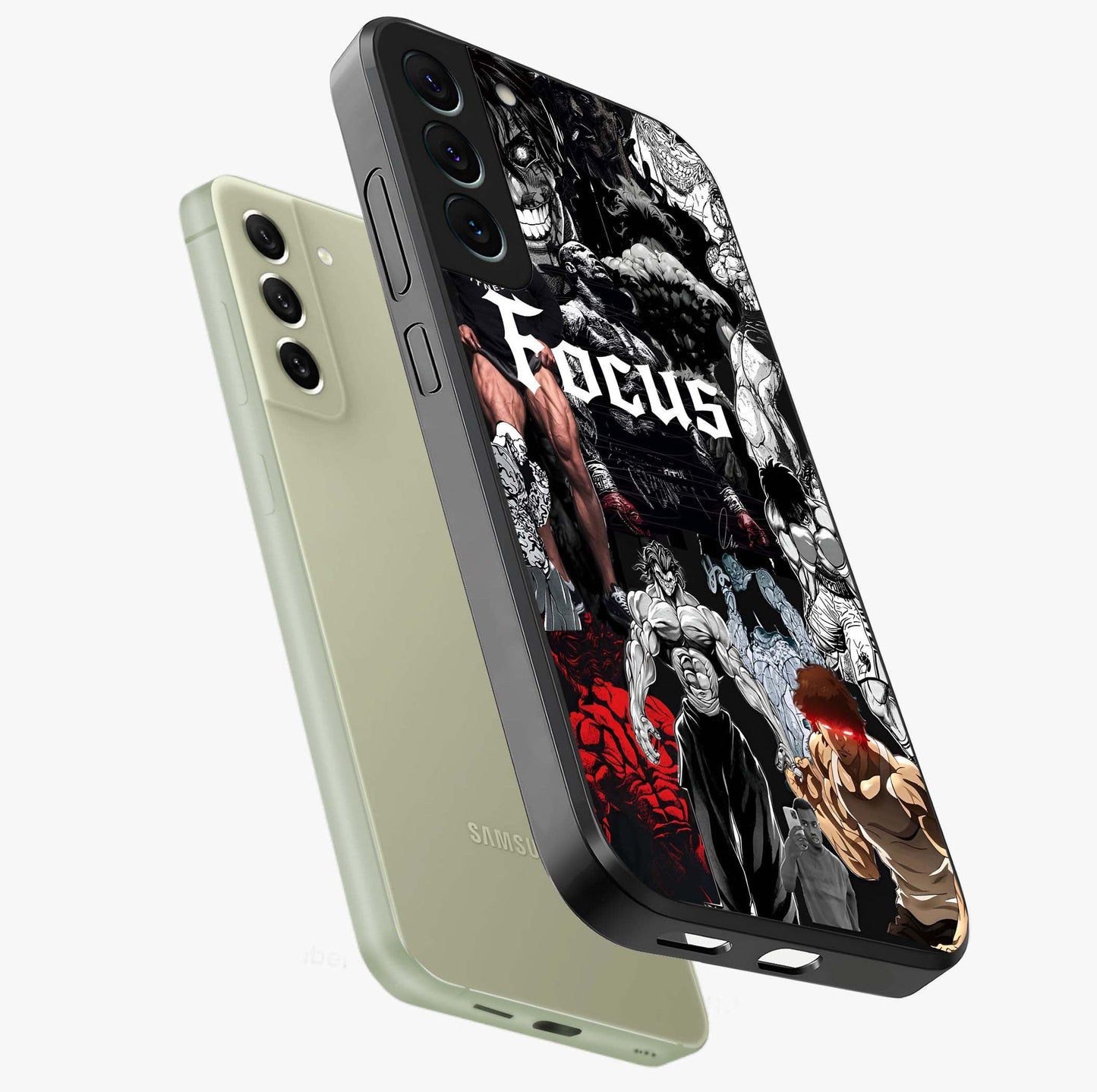 Relentless Power Focus Glass Case displayed in angled mockup highlighting bold statement design with modern aesthetic style.