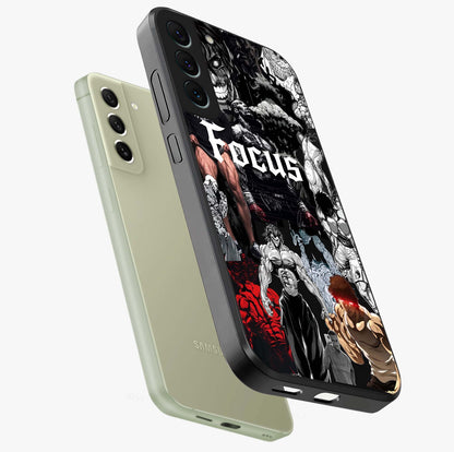 Relentless Power Focus Glass Case displayed in angled mockup highlighting bold statement design with modern aesthetic style.