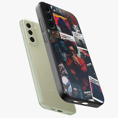 The Weeknd Glass Case displayed in angled mockup highlighting stylish pop culture inspired design with modern aesthetic.