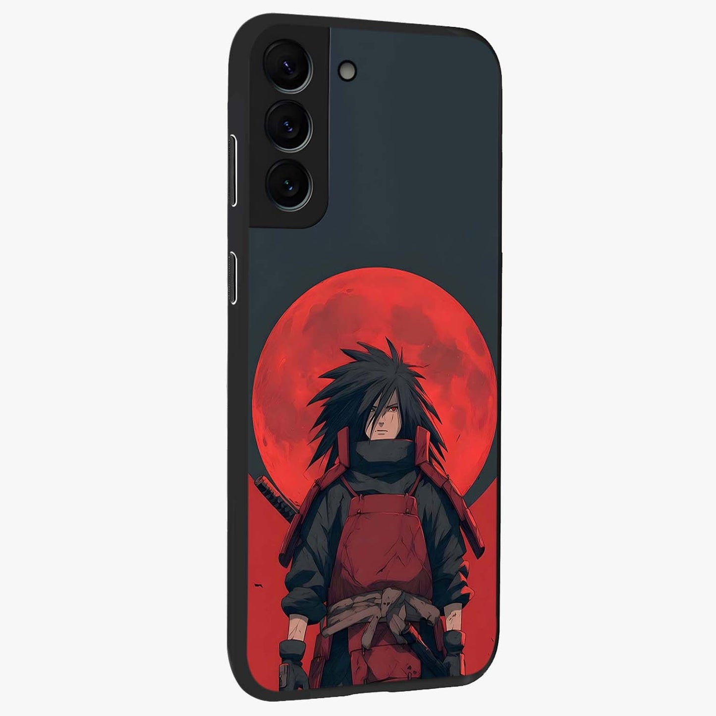 Crimson Moon Warlord Glass Case upright view showcasing powerful warlord artwork with dark celestial theme.