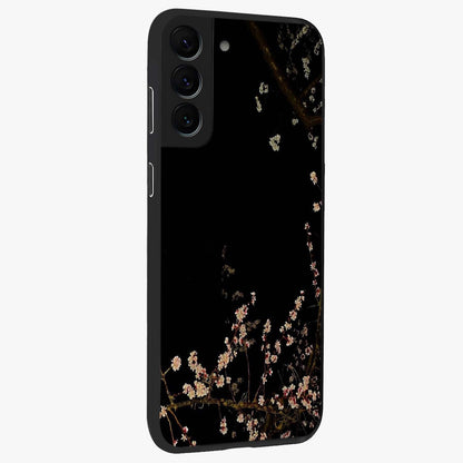 Petal Moon Light With Custom Name Glass Case upright view showcasing elegant floral moon artwork with personalized aesthetic.