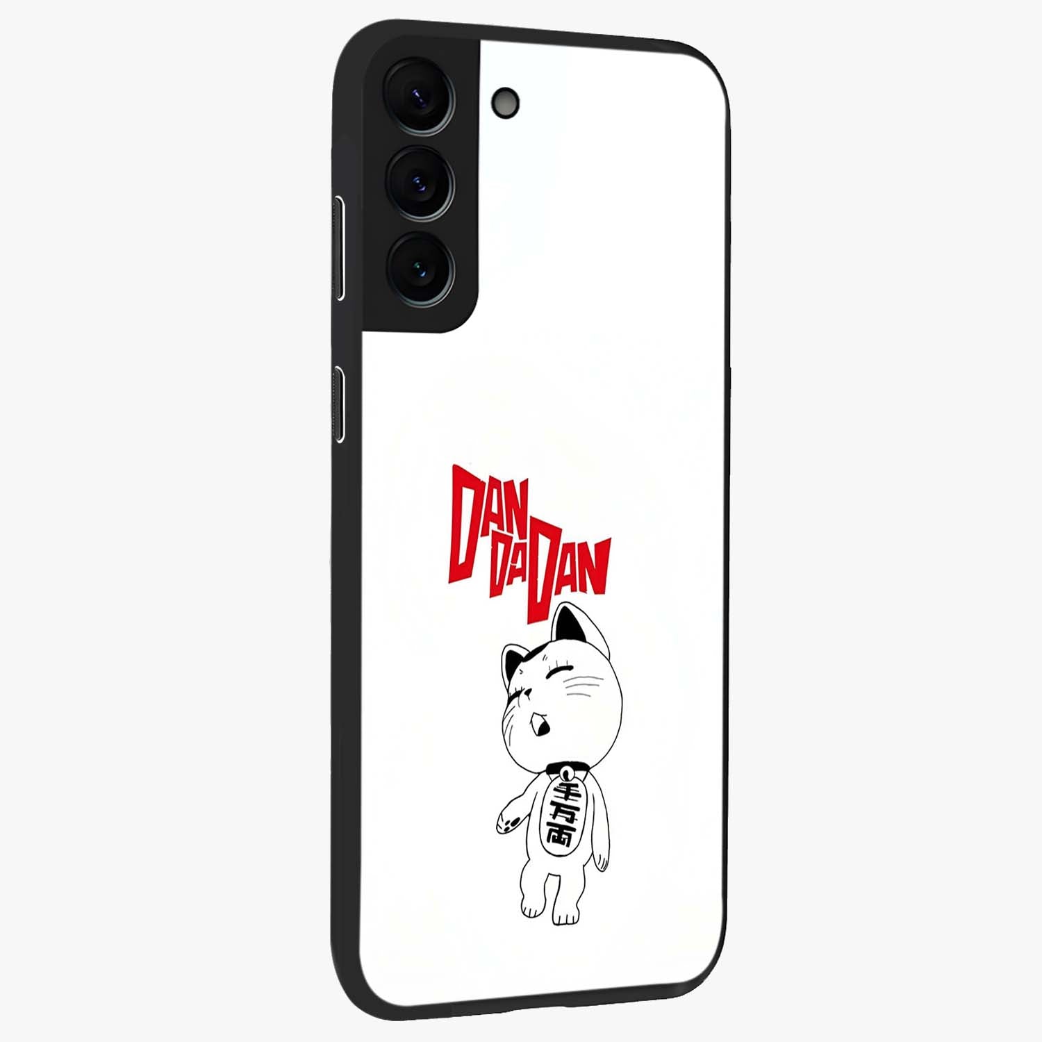 Playful Spirit Charm Glass Case upright view showcasing vibrant charm artwork with fun artistic theme.