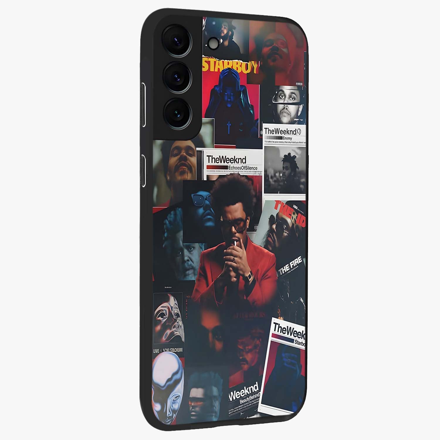The Weeknd Glass Case upright view showcasing bold music themed artwork with contemporary artistic style.