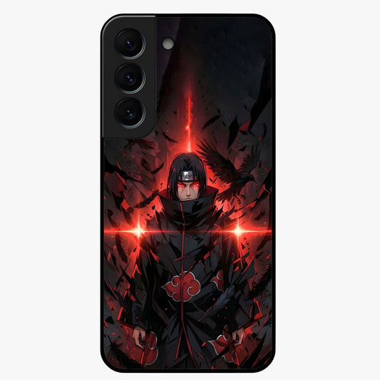 Focus Mode On Glass Case showing flat back view with bold motivational typography design and glossy glass finish.