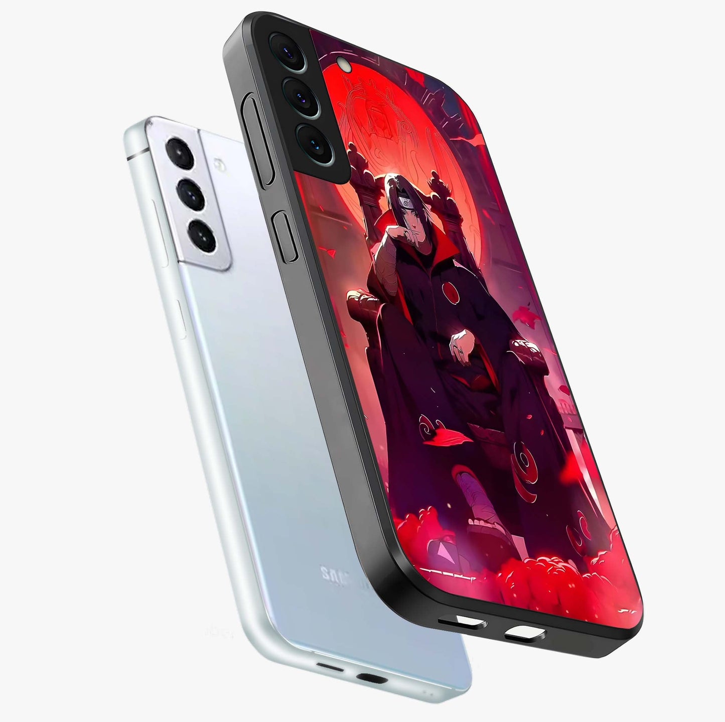 Blood Moon Sovereign Glass Case displayed in angled mockup highlighting dark celestial moon design and dramatic theme.