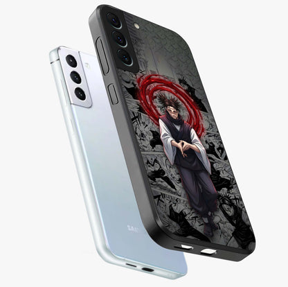 Cursed Ritual Ascension Glass Case displayed in angled mockup highlighting mystical ritual illustration with supernatural aesthetic.
