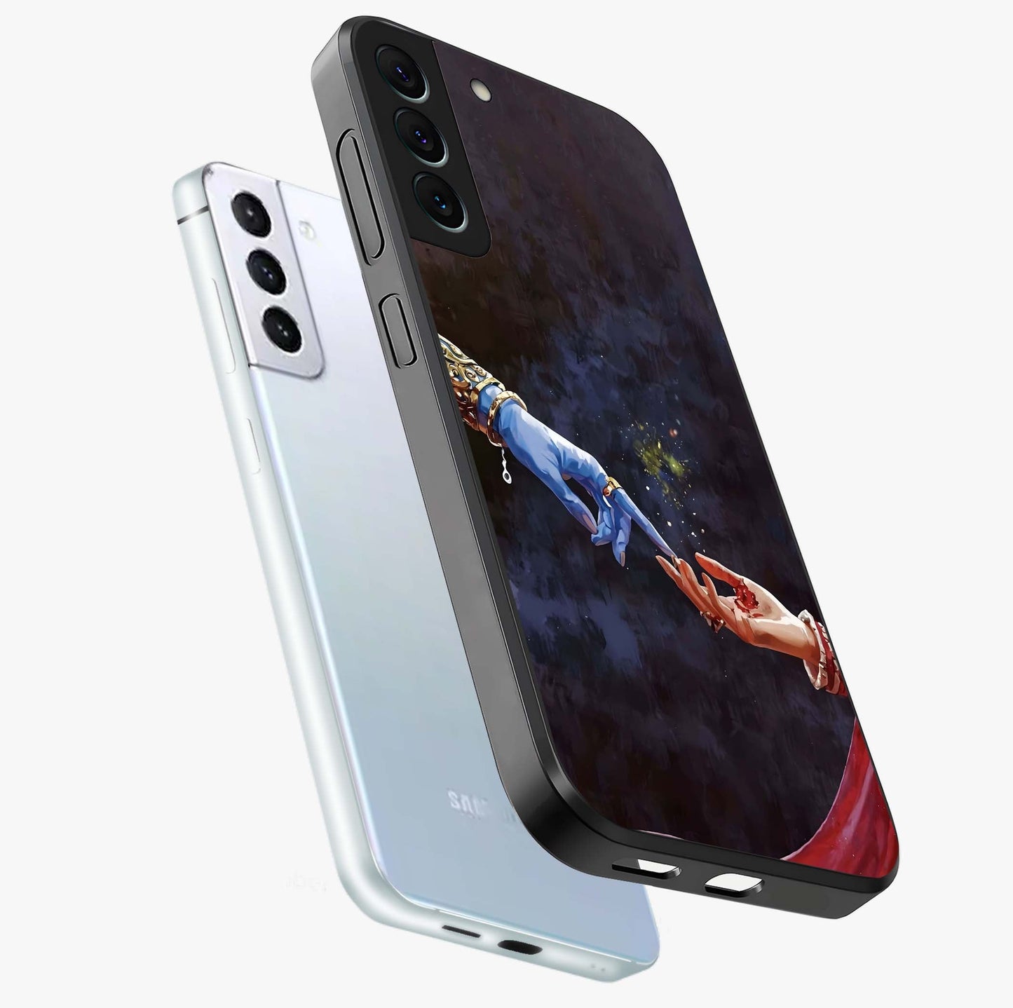 Divine Touch Eternal Glass Case displayed in angled mockup highlighting elegant divine inspired design with calm aesthetic style.