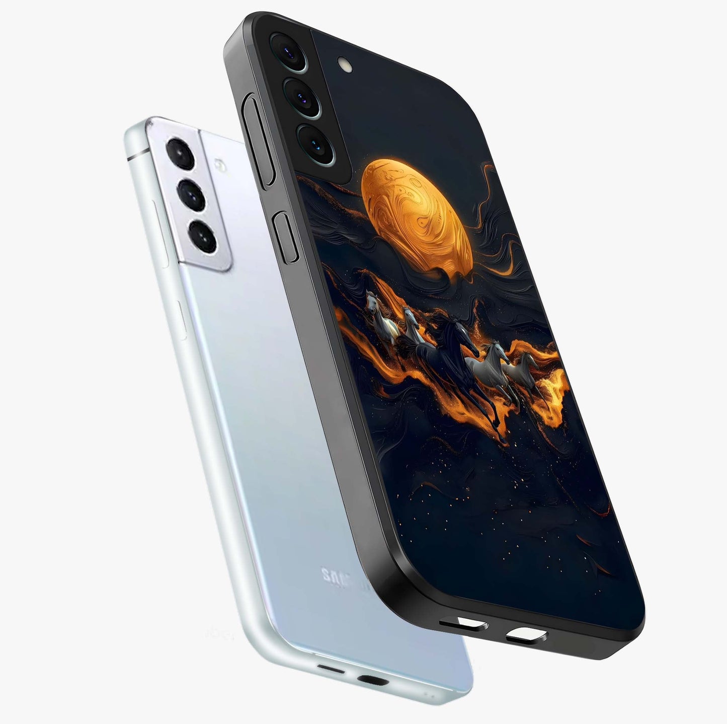 Golden Royal Heritage Glass Case displayed in angled mockup highlighting luxurious heritage design with golden aesthetic style.