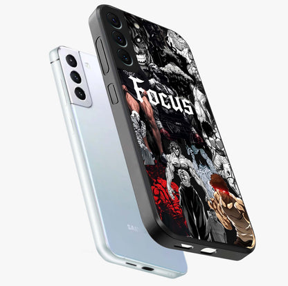 Relentless Power Focus Glass Case displayed in angled mockup highlighting bold statement design with modern aesthetic style.
