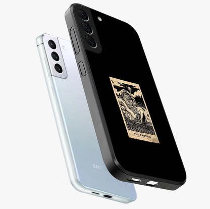 The Empress Glass Case displayed in angled mockup highlighting elegant royal design with majestic aesthetic style.