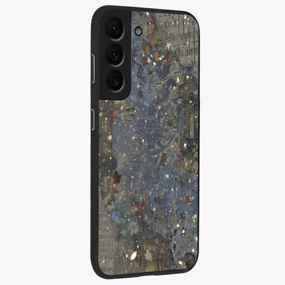 Aesthetic Astrolophia Glass Case upright view showcasing soft aesthetic theme with stylish modern look.