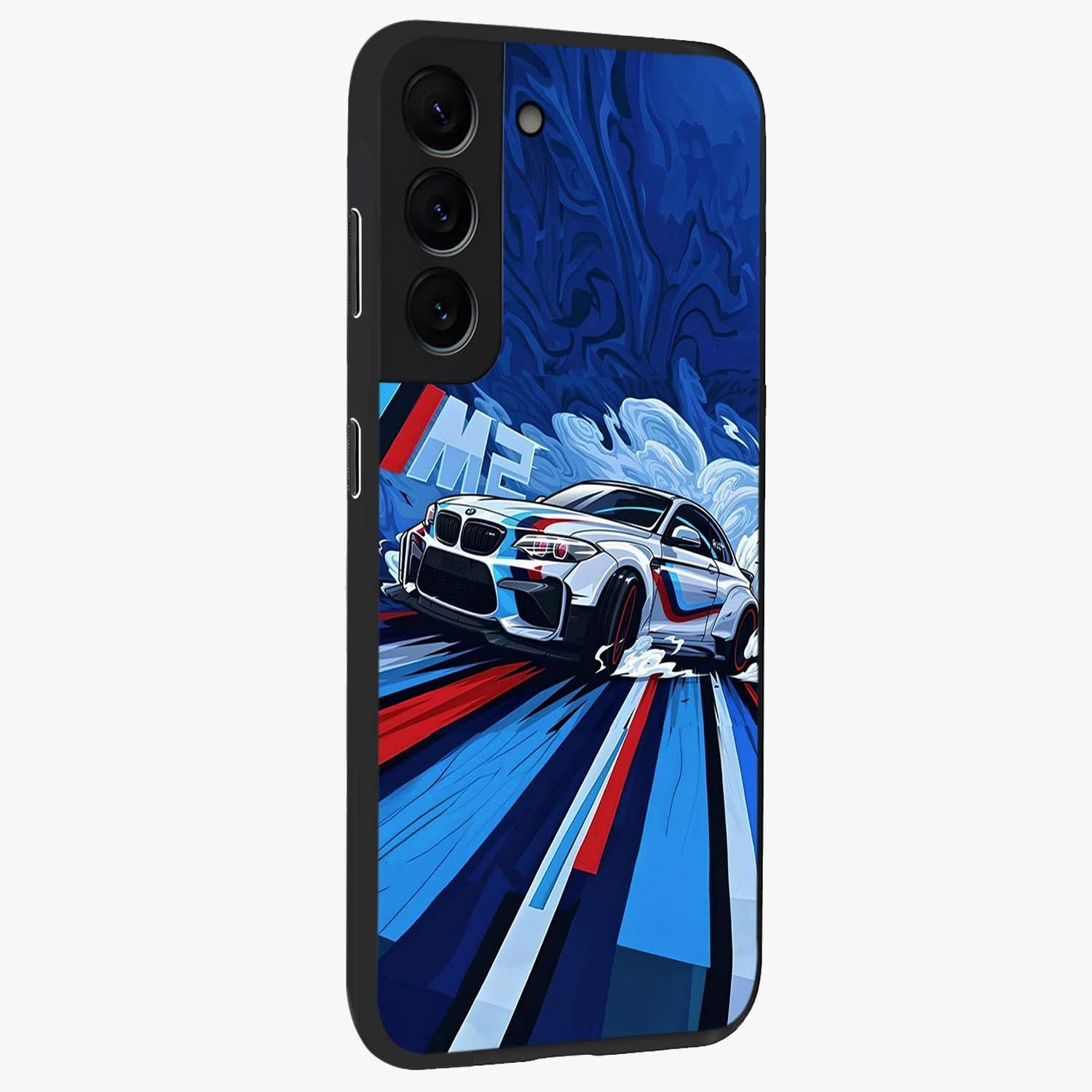 Drift Power Rush Glass Case upright view showcasing high speed racing artwork with bold automotive theme.