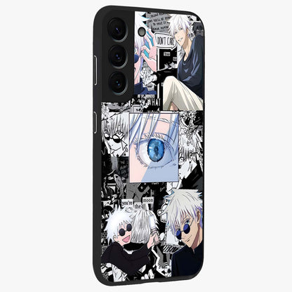 Infinity Sorcerer Chaos Glass Case upright view showcasing dramatic sorcerer artwork with chaotic mystical theme.