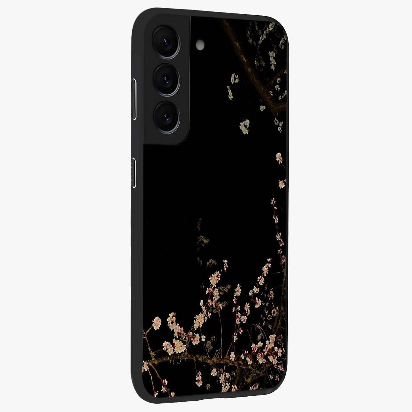 Petal Moon Light With Custom Name Glass Case upright view showcasing elegant floral moon artwork with personalized aesthetic.