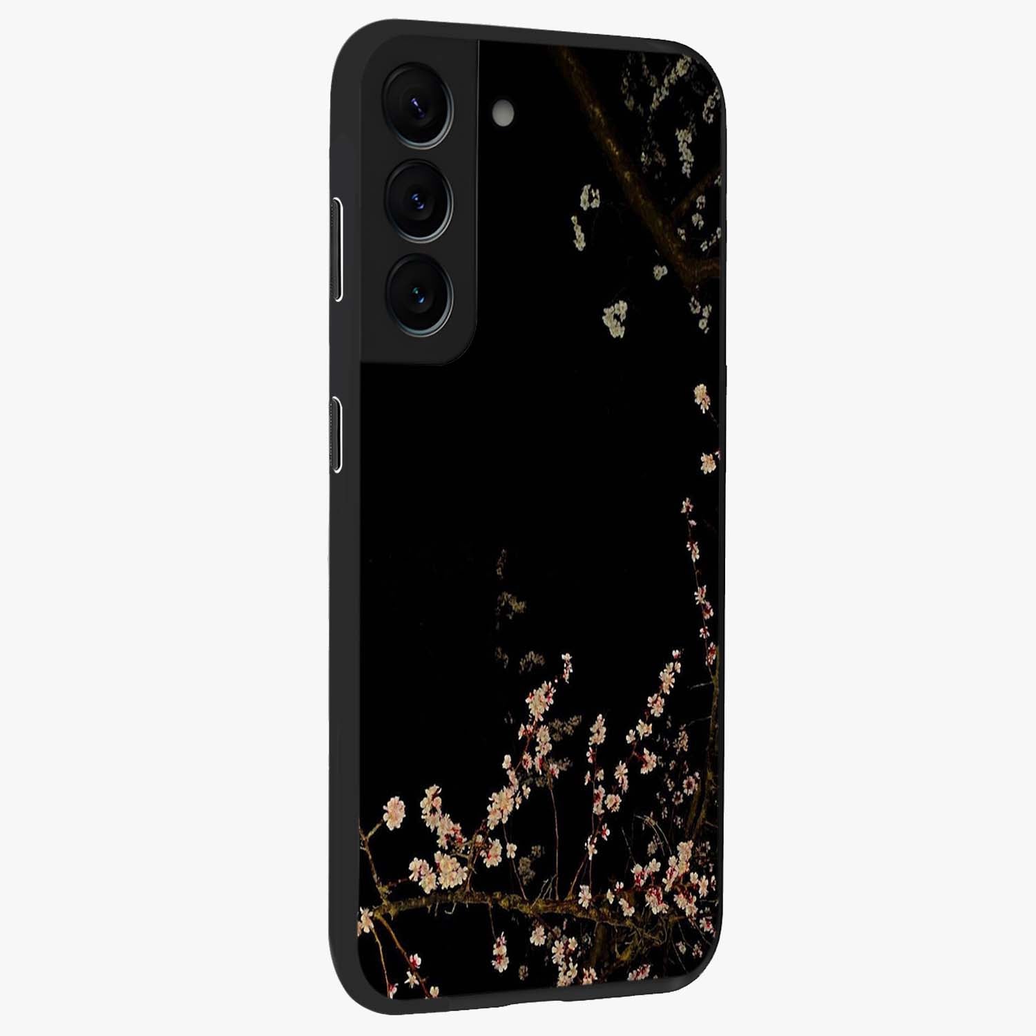 Petal Moon Light With Custom Name Glass Case upright view showcasing elegant floral moon artwork with personalized aesthetic.