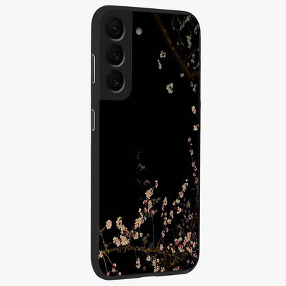 Petal Moon Light With Custom Name Glass Case upright view showcasing elegant floral moon artwork with personalized aesthetic.