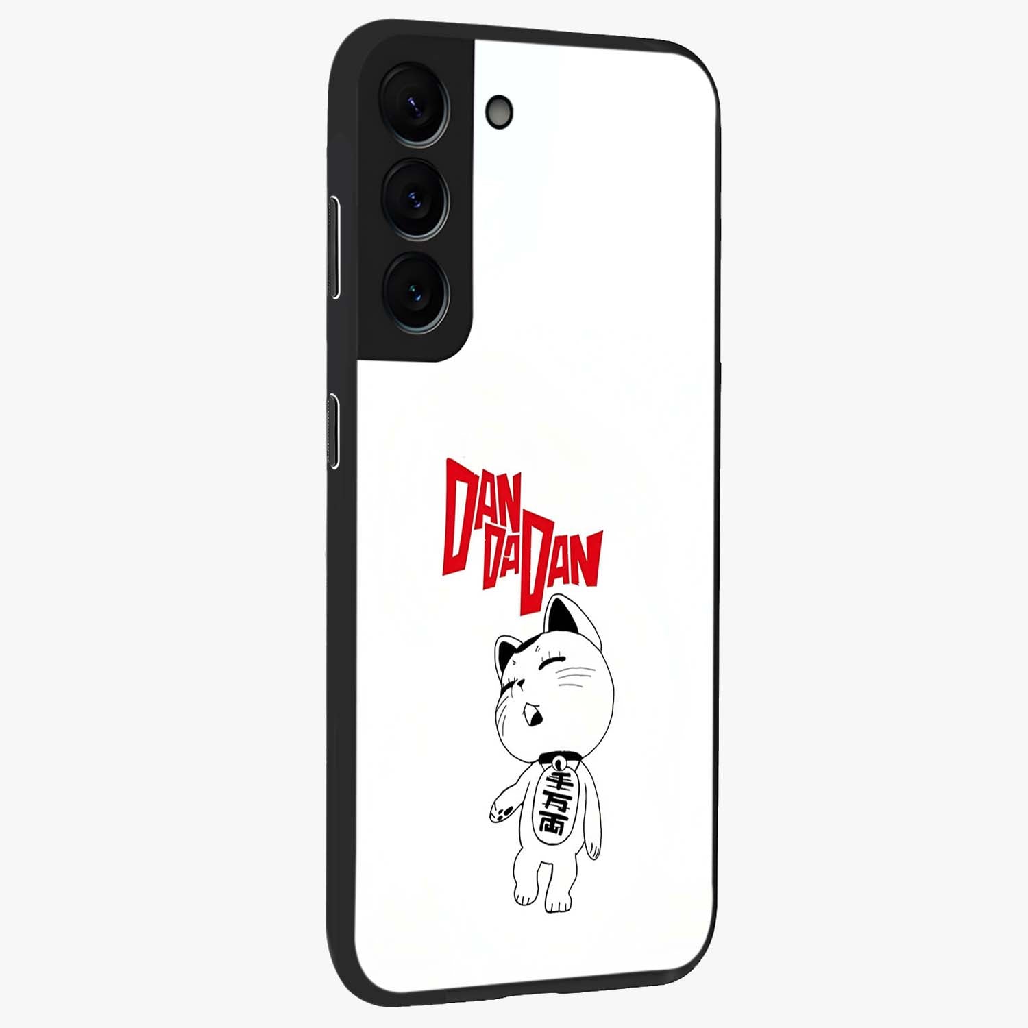 Playful Spirit Charm Glass Case upright view showcasing vibrant charm artwork with fun artistic theme.
