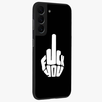 Rebel Mode On Glass Case upright view showcasing striking statement artwork with bold rebellious theme.