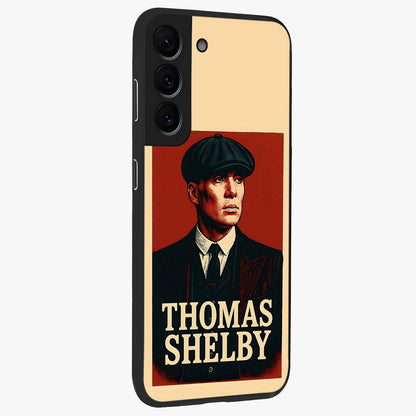 Vintage Mafia Authority Glass Case upright view showcasing dramatic vintage artwork with iconic authority theme.