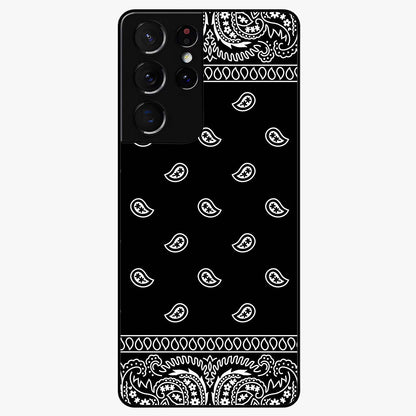 Retro Rebel Threads Glass Case showing flat back view with vintage street style artwork and glossy glass finish.